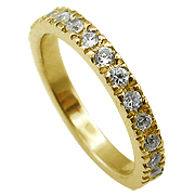 14K Yellow Gold 0.60cttw Diamond Band