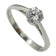 14K White Gold 0.45ct Diamond Ring