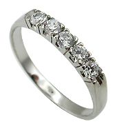 14K White Gold 0.33cttw Diamond Ring