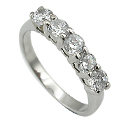 14K White Gold 0.75cttw Diamond Ring