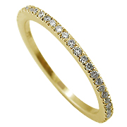 18K Yellow Gold 0.45cttw Diamond Eternity Band 