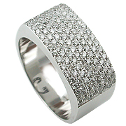 Platinum 1.30cttw Diamond Ring