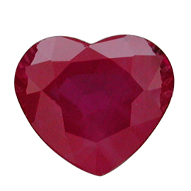 1.09 ct Red Heart Shape Natural Ruby