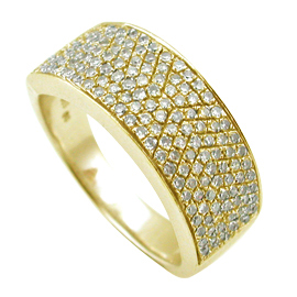 14K Yellow Gold Pave