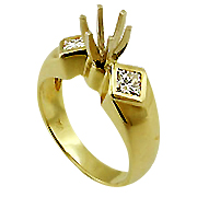 18K Yellow Gold 2/5cttw Diamond Setting