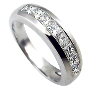 Platinum 0.90ct Diamond Band