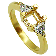 18K Yellow Gold 3/4cttw Diamond Setting