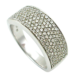 14K White Gold Pave