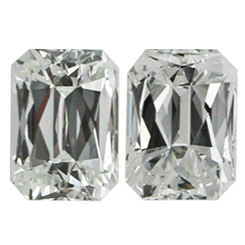 1.45 cttw Pair of Spring Cut Natural Diamonds : F / SI1