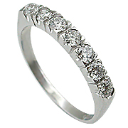 14K White Gold 0.50cttw Diamond Band