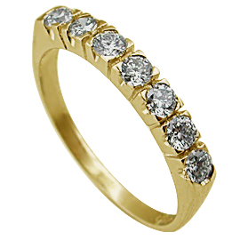 14K Yellow Gold Band : 0.50 cttw Diamonds