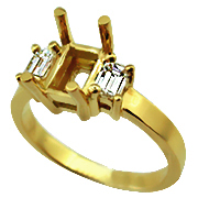 18K Yellow Gold 1/2cttw Diamond Setting