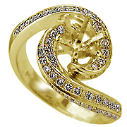 18K Yellow Gold 1.00cttw Diamond Setting