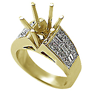 18K Yellow Gold 2.20cttw Diamond Setting