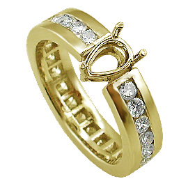 18K Yellow Gold Multi Stone Setting : 1.00 cttw Diamonds