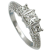 18K White Gold 1.20cttw Diamond Ring