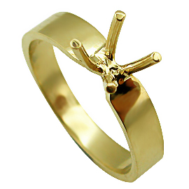 14K Yellow Gold Solitaire Setting