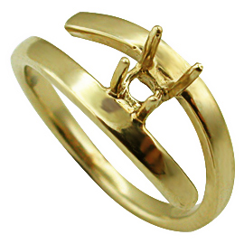 18K Yellow Gold Solitaire Setting