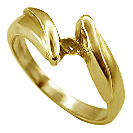 18K Yellow Gold Solitaire Setting