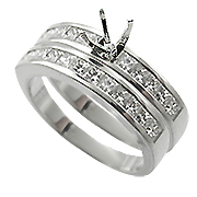 18K White Gold 1.00cttw Diamond Setting