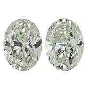 0.73 cttw I / VS1 Pair of Oval Diamonds
