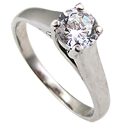 14K White Gold 0.70ct Diamond Ring