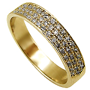 14K Yellow Gold 0.52cttw Diamond Band