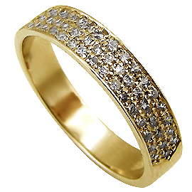 14K Yellow Gold Band : 0.52 cttw Diamonds