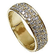 14K Yellow Gold 1.00cttw Diamond Ring