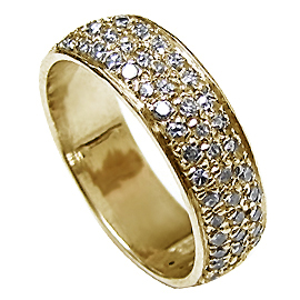 14K Yellow Gold Pave