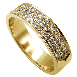 14K Yellow Gold Pave