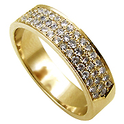 14K Yellow Gold 0.52cttw Diamond Ring