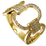 14K Yellow Gold 0.50cttw Diamond Ring