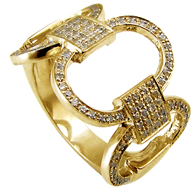 14K Yellow Gold Multi Stone Ring : 0.50 cttw Diamonds