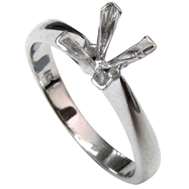 18K White Gold Solitaire Setting