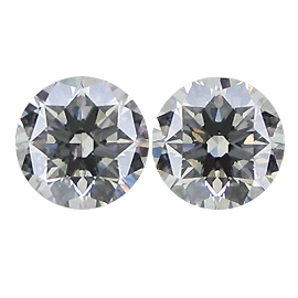 1.14 cttw Pair of Round Diamonds : H / SI2