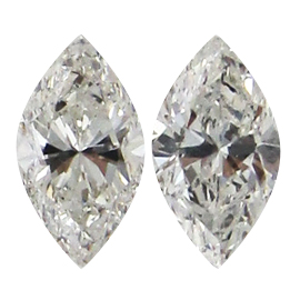 0.80 cttw Pair of Marquise Diamonds : H / VS1