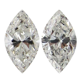 0.80 cttw Pair of Marquise Natural Diamonds : H / VS1