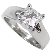 18K White Gold 1.00ct Diamond Ring