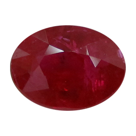 2.31 ct Oval Ruby : Deep Rich Red