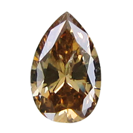 0.50 ct Pear Shape Diamond : Fancy Champagne / I1