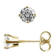 14K Yellow Gold 0.40cttw Diamond Earrings