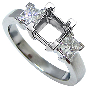 Platinum 0.50cttw Diamond Setting