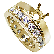 18K Yellow Gold 2.00cttw Diamond Setting