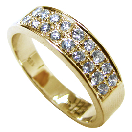 14K Yellow Gold Band : 0.70 cttw Diamonds