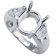 18K White Gold 3/4cttw Diamond Setting