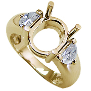 18K Yellow Gold 3/4cttw Diamond Setting