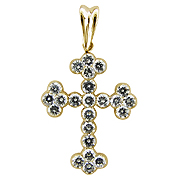 18K Yellow Gold 1.50cttw Diamond Pendant