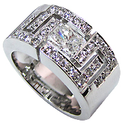 18K White Gold 1.15cttw Diamond Ring