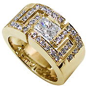 18K Yellow Gold 1.15cttw Diamond Ring